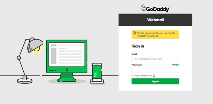 how to access godaddy email