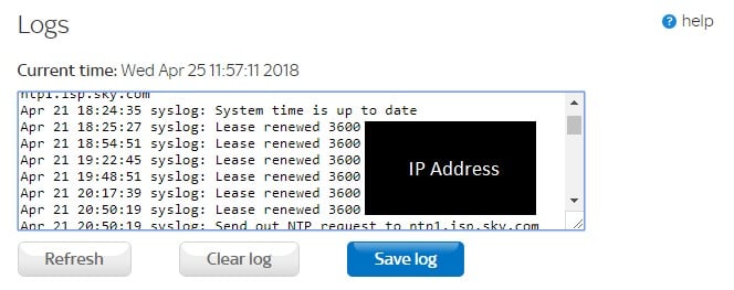 how to see what website were visited on router